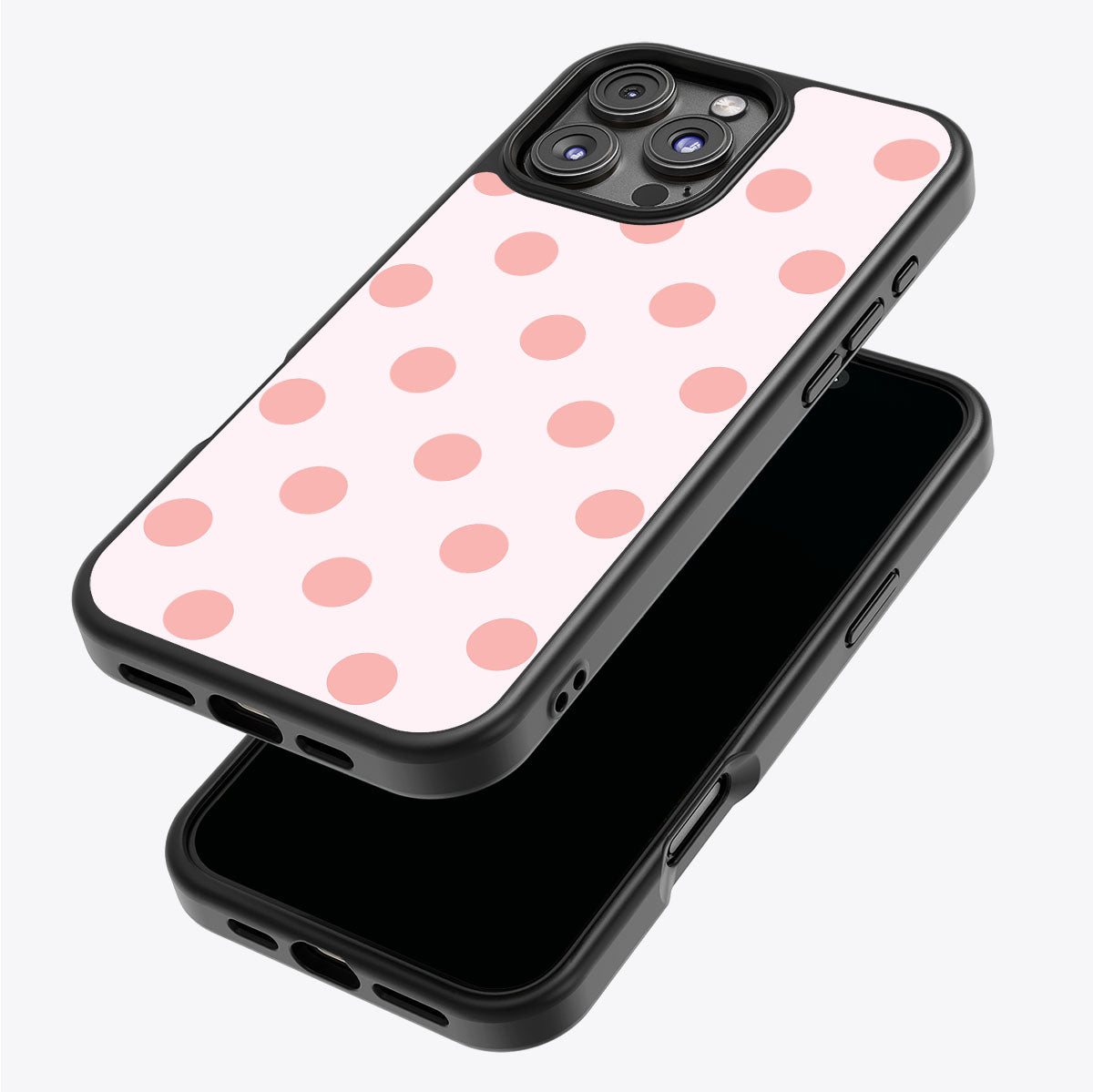 Blush Pearl iPhone 16 Pro Max case – back and side view
