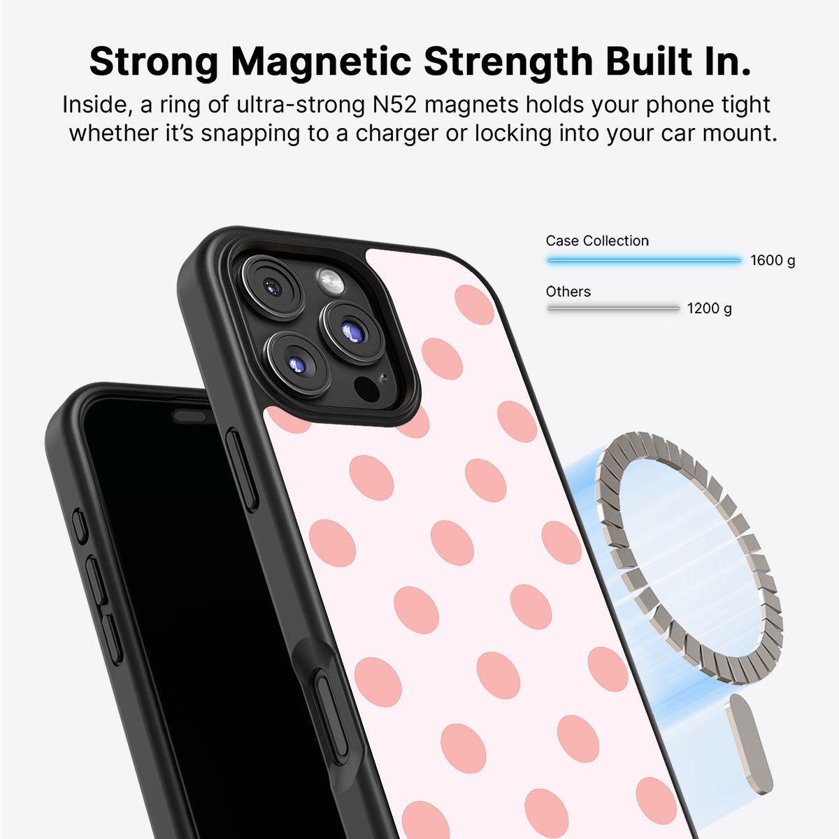 iPhone 16 Pro Max MagSafe case – Blush Pearl design