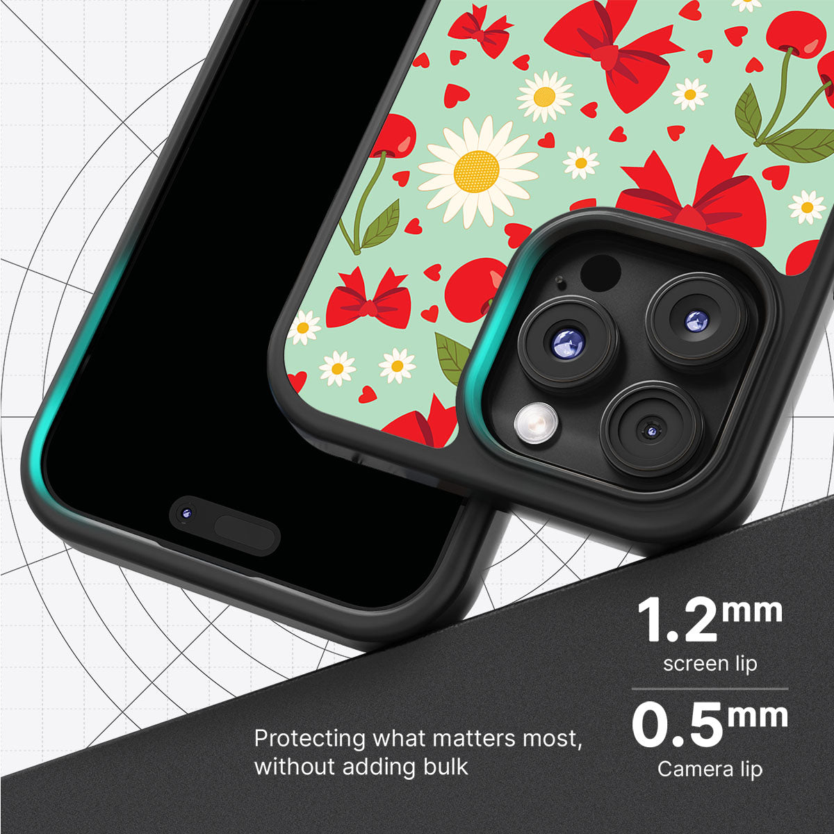 Blushing Bows - iPhone 16 Pro Max Case #case type_core (magsafe), #case type_core (non magsafe)