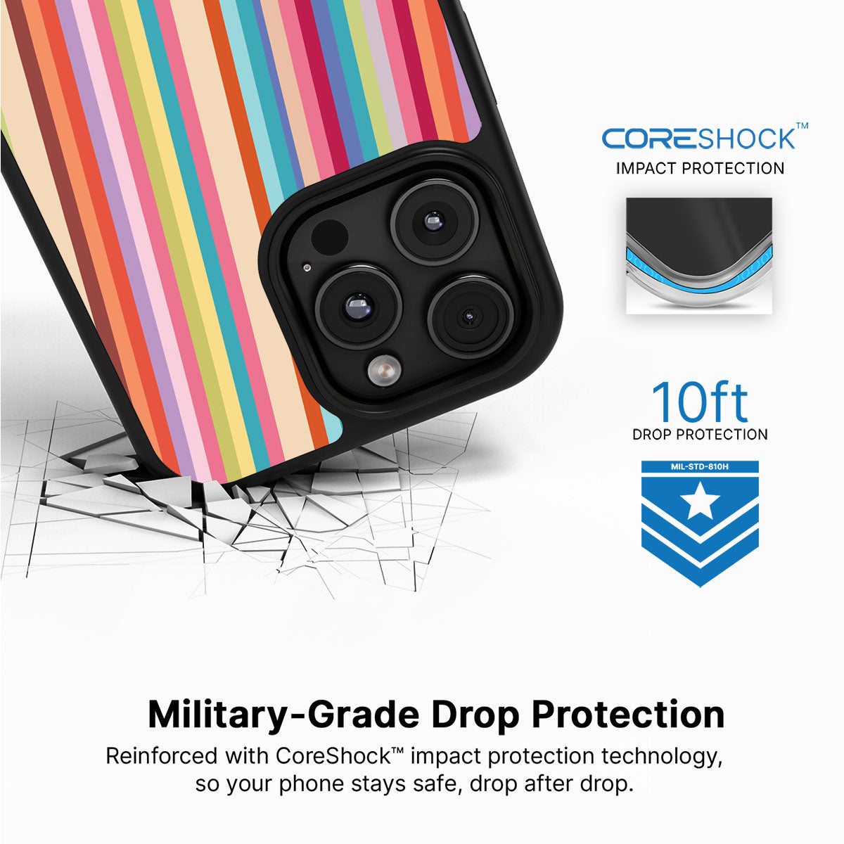 Candy Stripe - iPhone 16 Pro Max Case #case type_core (magsafe), #case type_core (non magsafe)