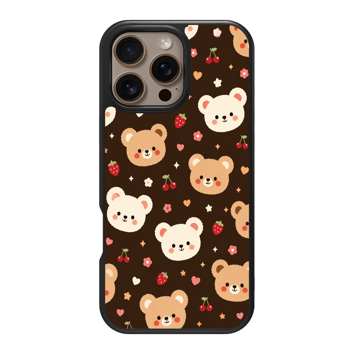 Cocoa Cuddles design back view – iPhone 16 Pro Max case
