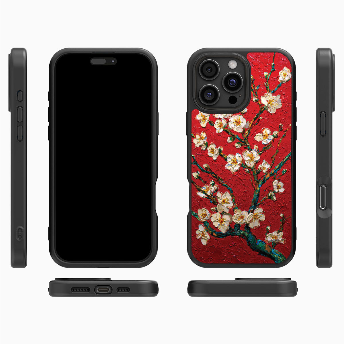 Crimson Blossom - iPhone 16 Pro Max Case #case type_core (magsafe), #case type_core (non magsafe)