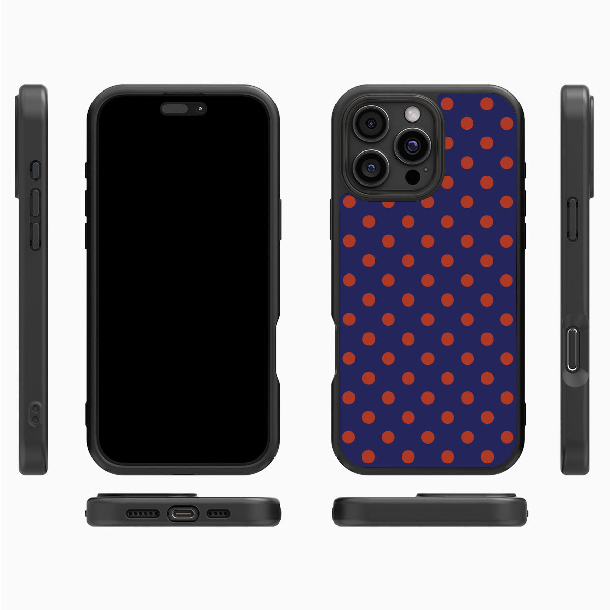 Fiery Instinct iPhone 16 Pro Max case cover – multi-angle view