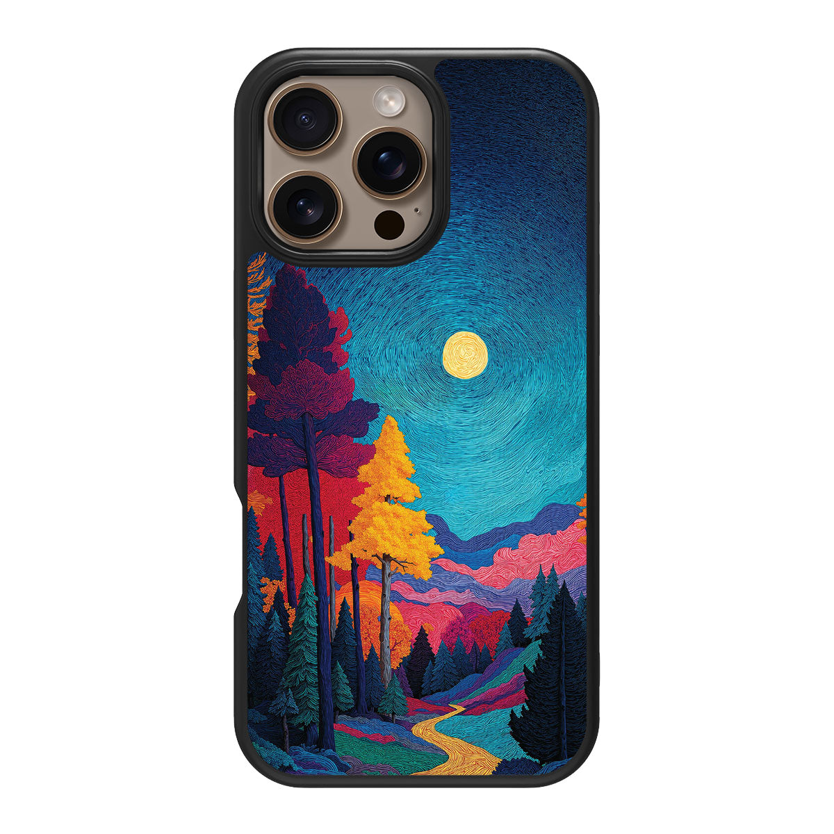 Boho Nature Designer iPhone 16 Pro Max Case – Folk Valley | MagSafe