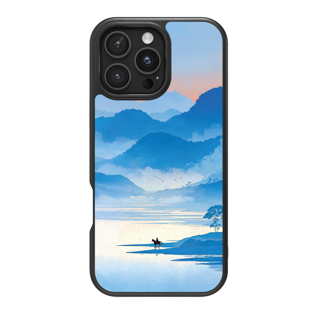 Globe Trotter design back view – iPhone 16 Pro Max case