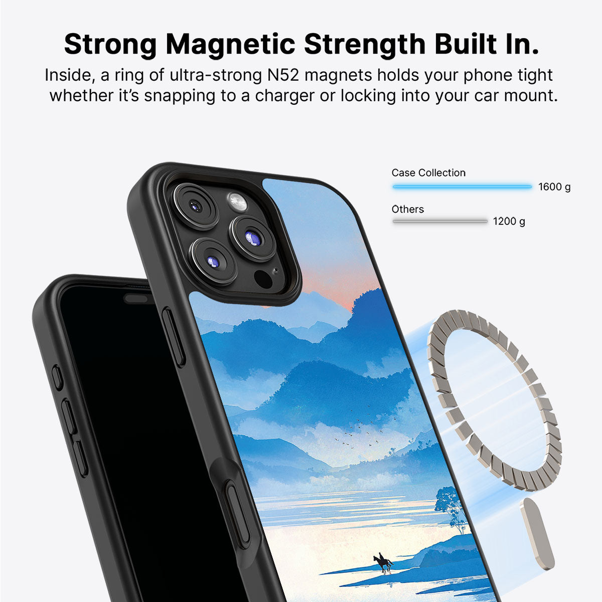 iPhone 16 Pro Max MagSafe case – Globe Trotter design