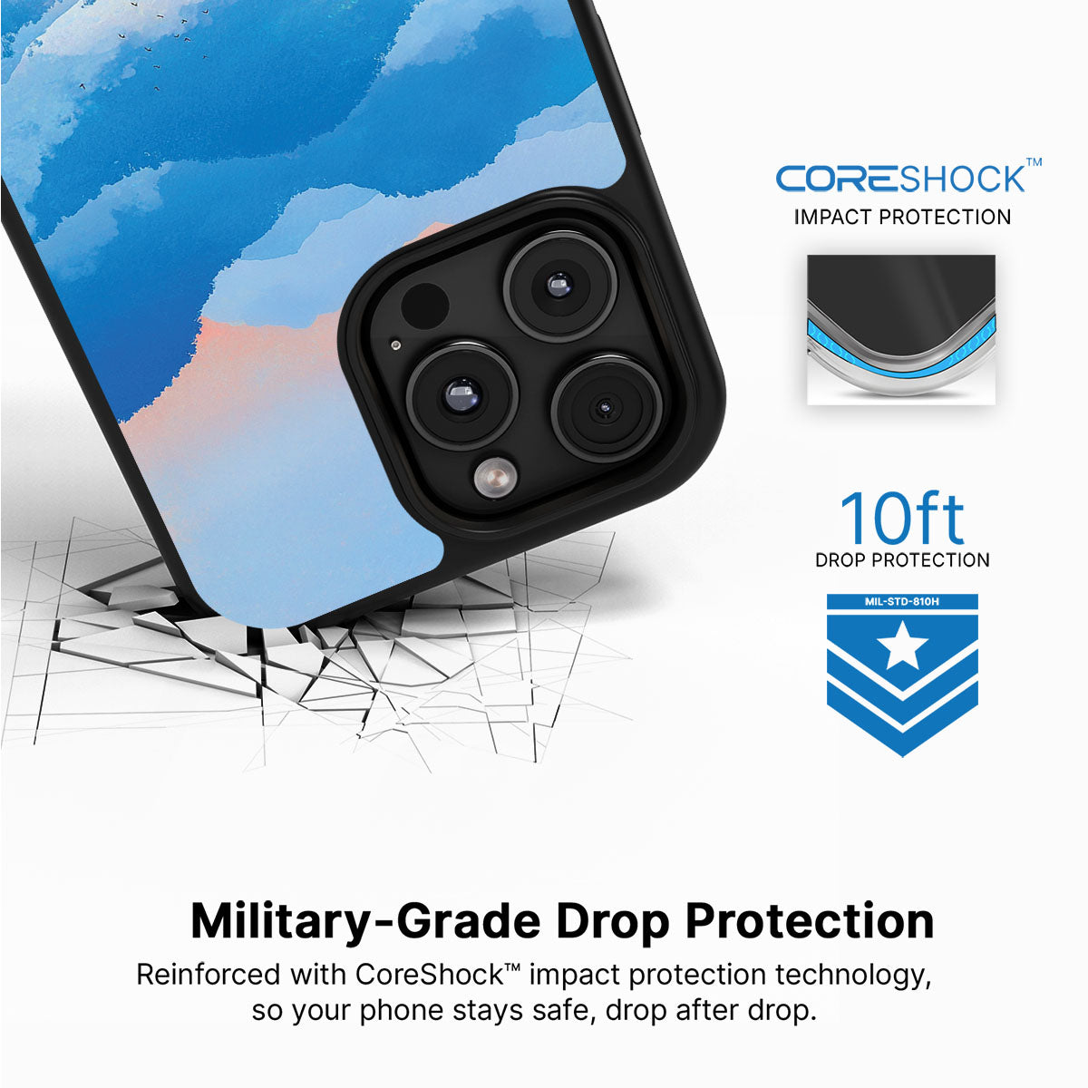 Globe Trotter iPhone 16 Pro Max case with drop protection