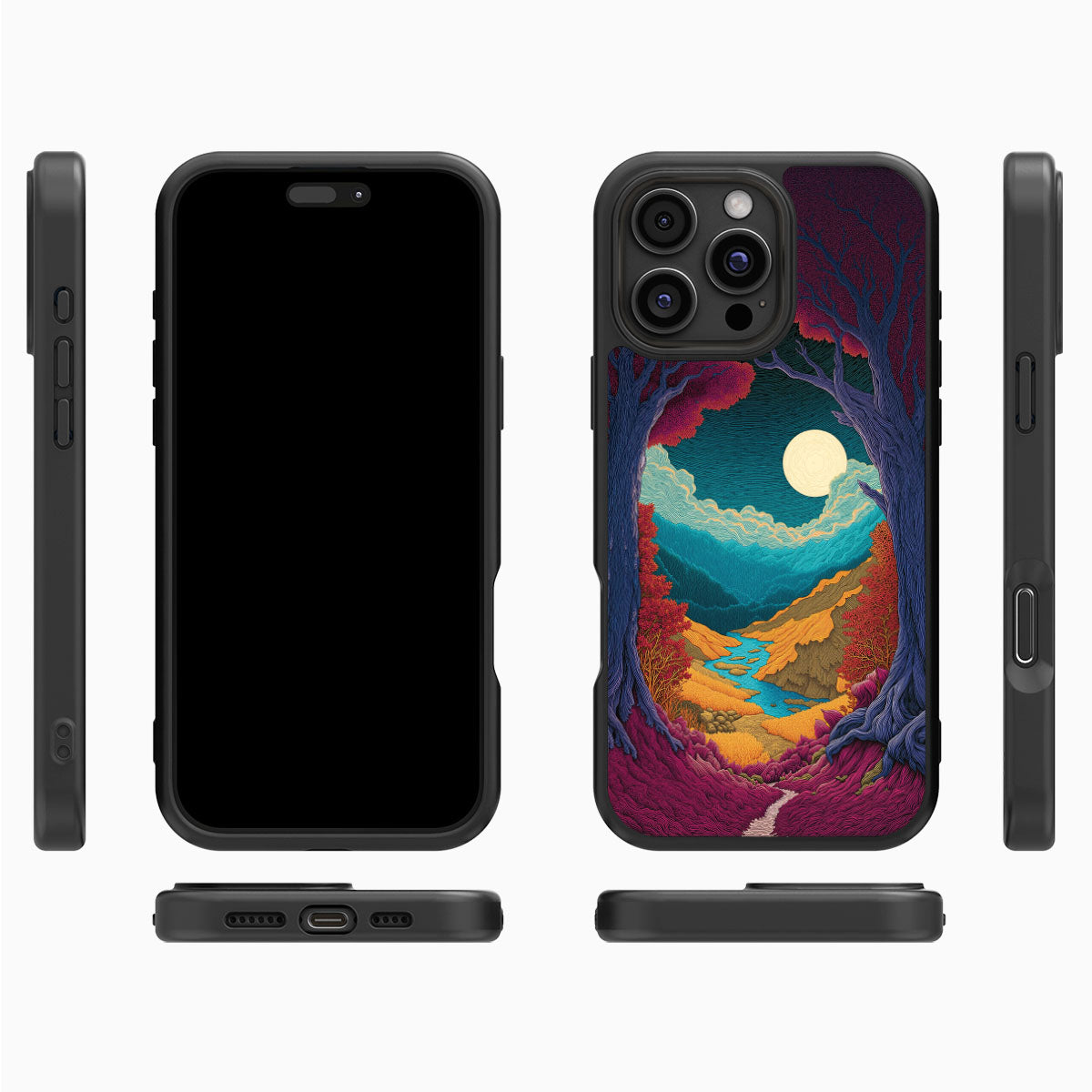 Celestial Designer iPhone 16 Pro Max Case – Harvest Moon | MagSafe
