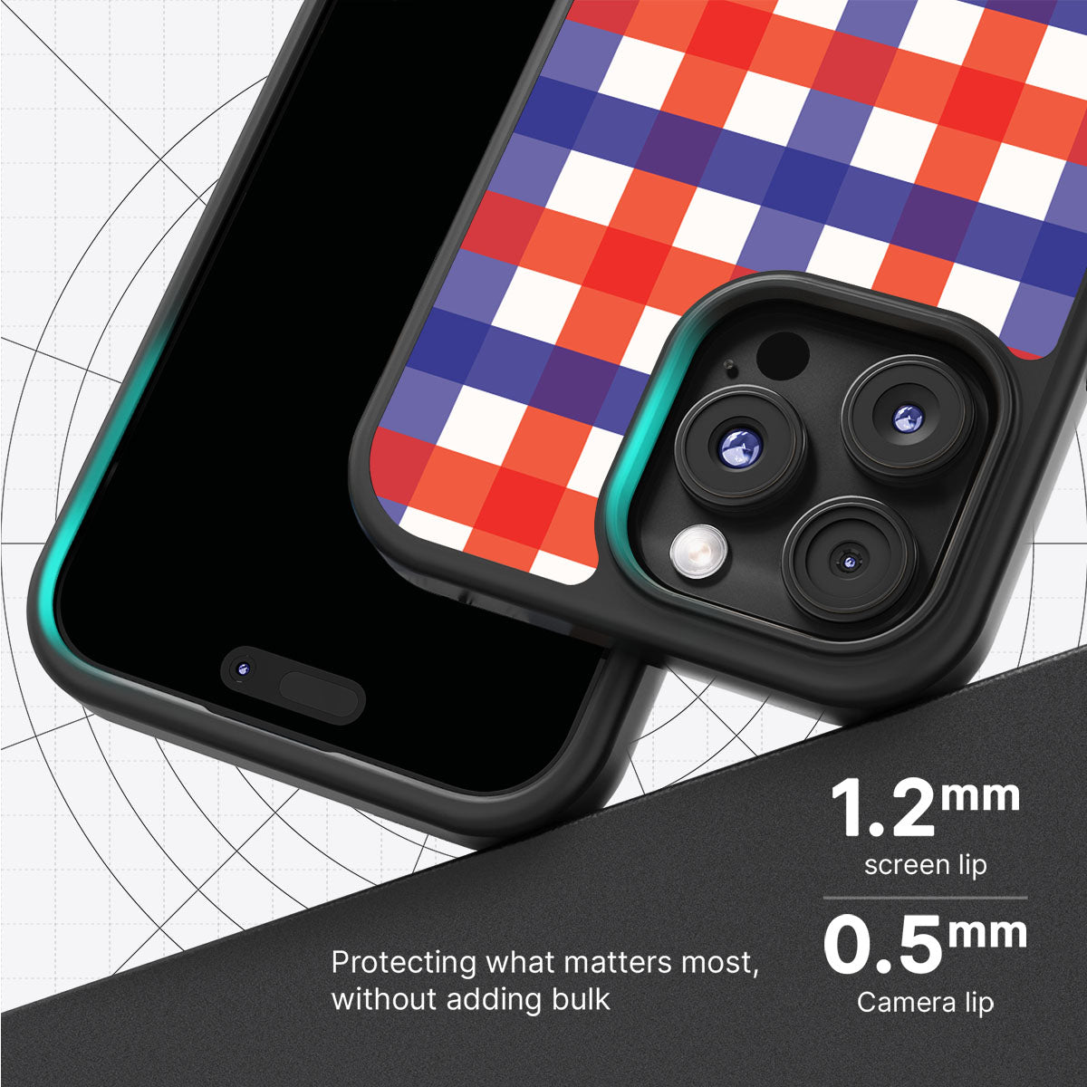 Heritage Checks - iPhone 16 Pro Max Case #case type_core (magsafe), #case type_core (non magsafe)