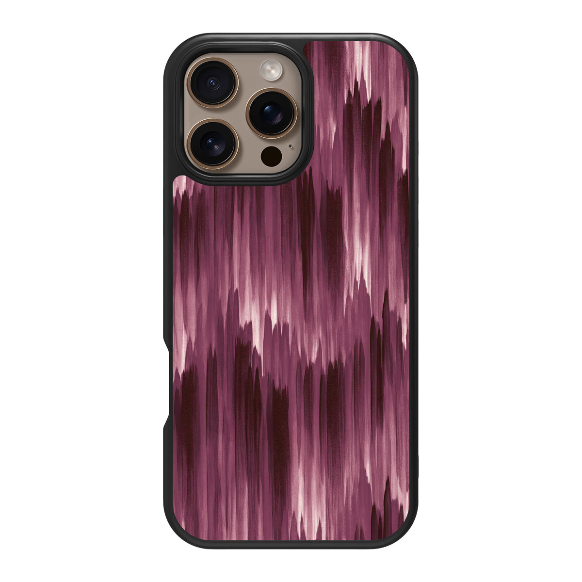 Ikat Haze design back view – iPhone 16 Pro Max case