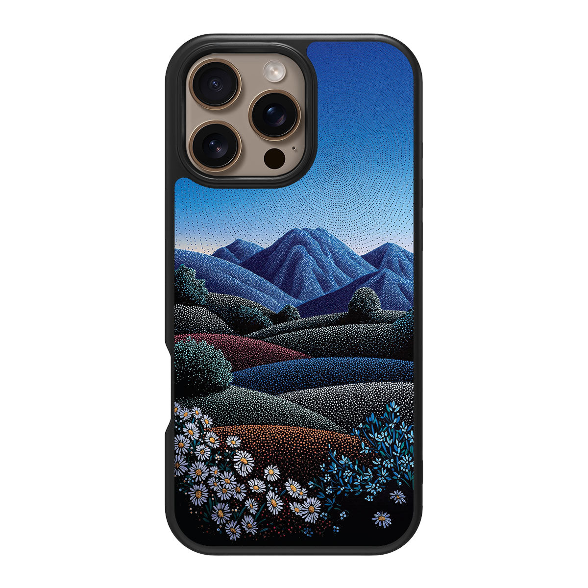 Blue Mountain Designer iPhone 16 Pro Max Case – Indigo Hills | MagSafe