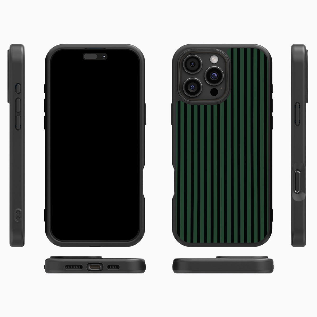 Green Stripe iPhone 16 Pro Max Case – Jungle Rule | MagSafe