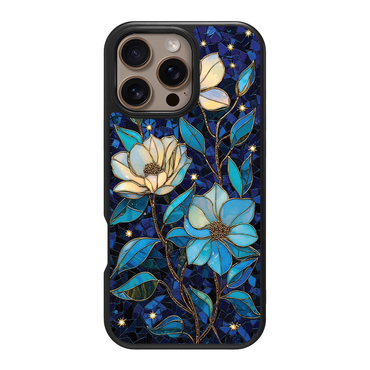 Floral Designer iPhone 16 Pro Max Case – Midnight Magnolia | MagSafe