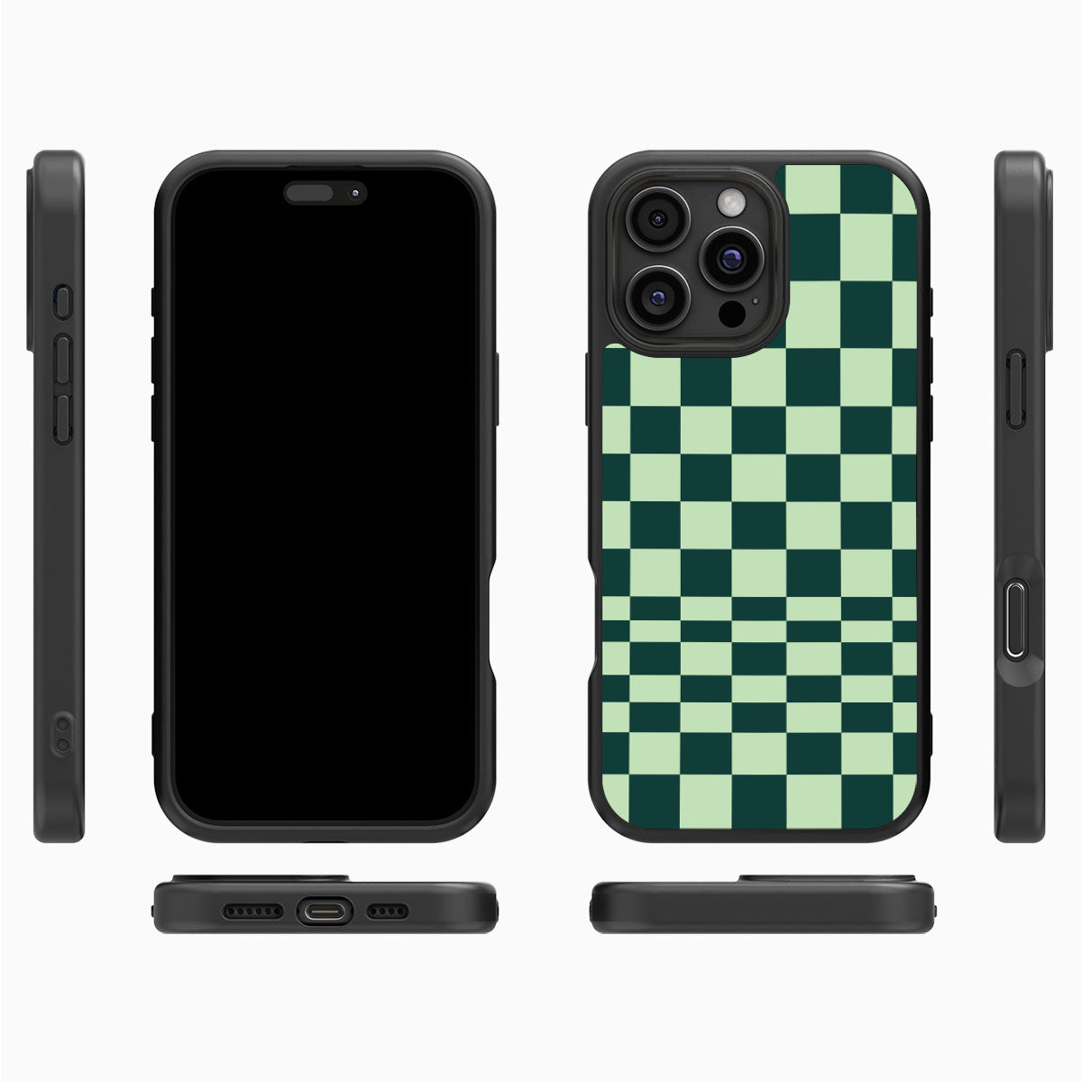 Mint Matrix iPhone 16 Pro Max case cover – multi-angle view