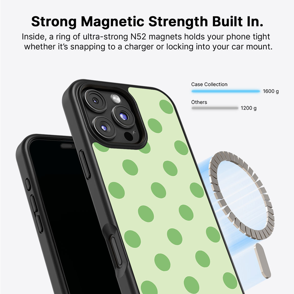 iPhone 16 Pro Max MagSafe case – Mint Mojito design