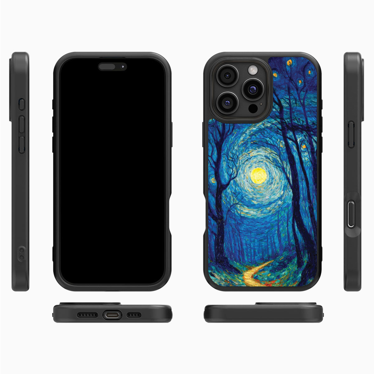 Woodland Designer iPhone 16 Pro Max Case – Moonlit Forest | MagSafe
