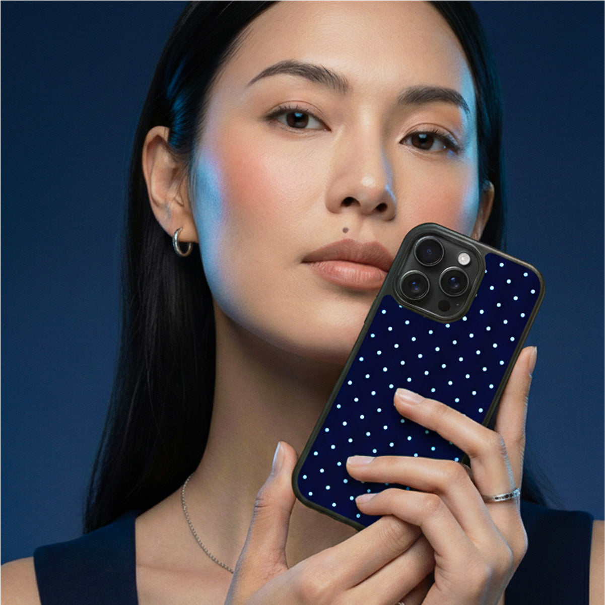 Navy Whisper - iPhone 15 Case