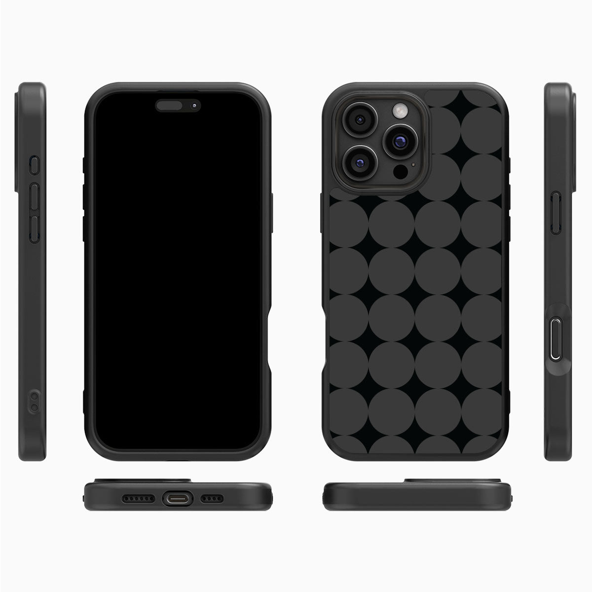 Night Eclipse iPhone 16 Pro Max case cover – multi-angle view