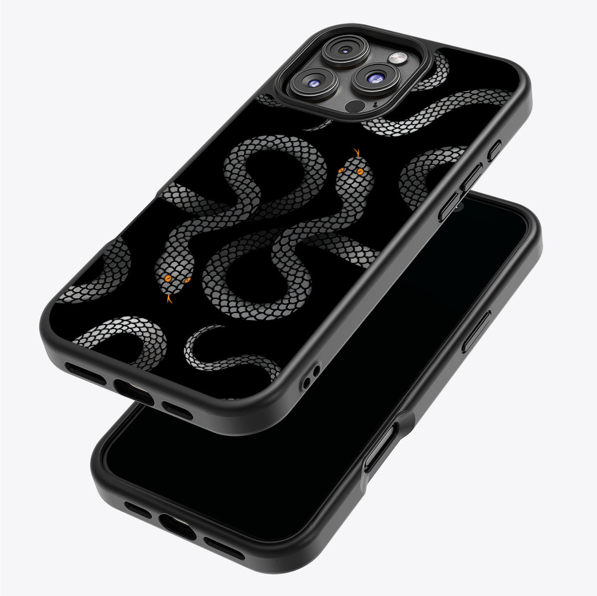 Noir Serpent - iPhone 16 Pro Max Case #case type_core (magsafe), #case type_core (non magsafe)