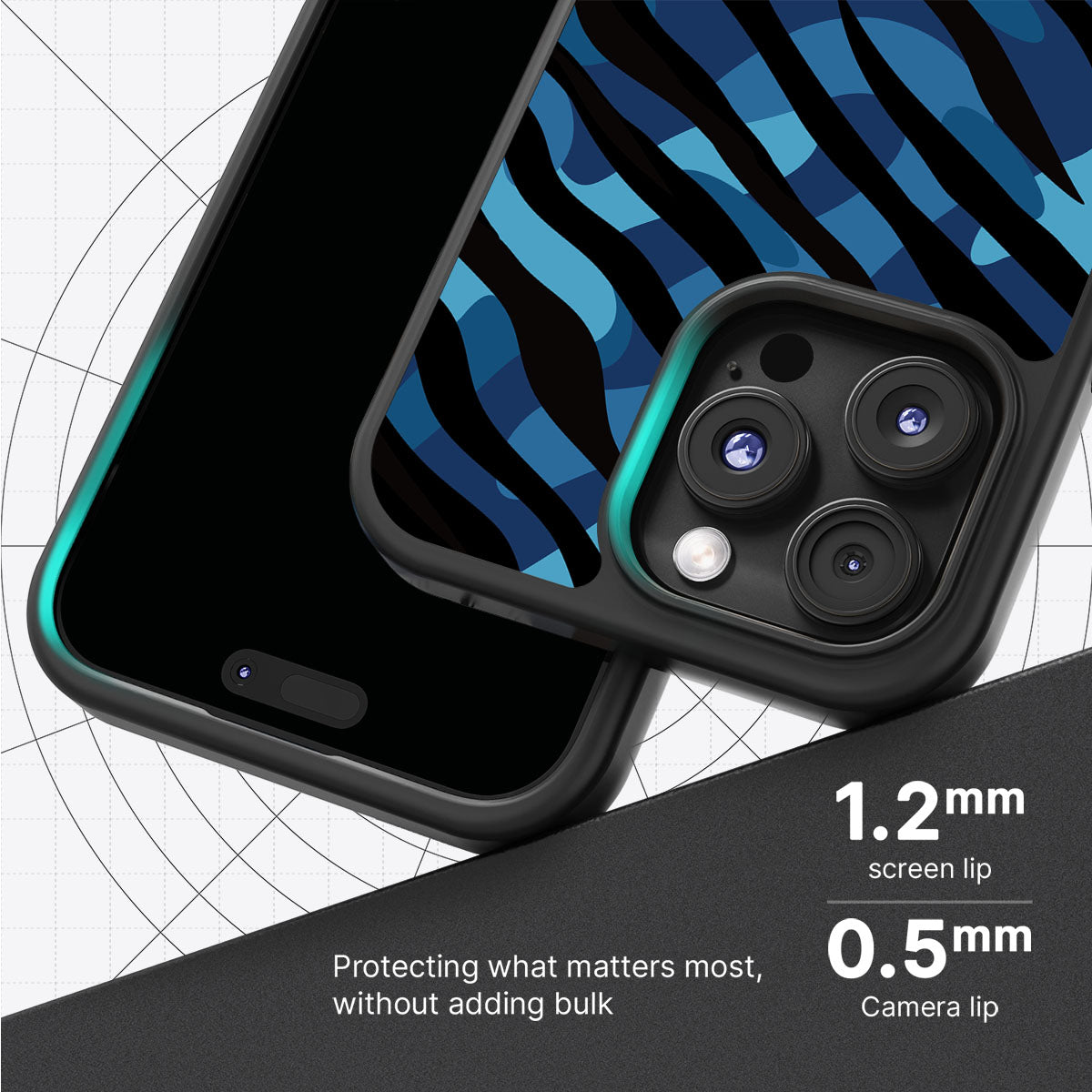 Ocean Camo - iPhone 16 Pro Max Case, #case type_core (magsafe), #case type_core (non magsafe)