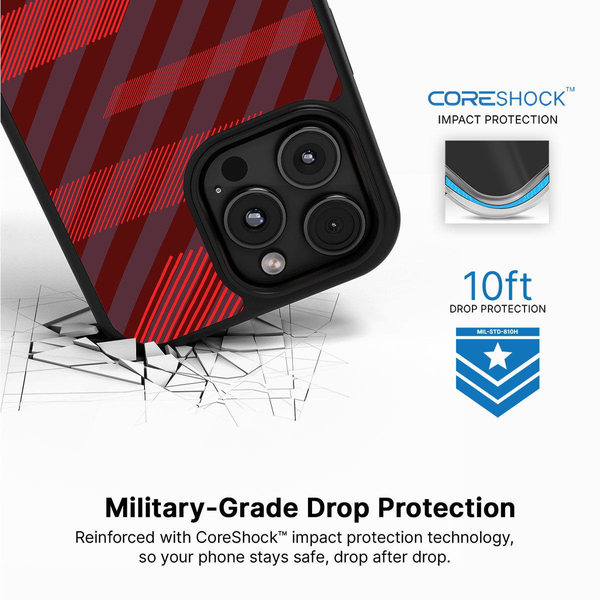 Orange Twill Play - iPhone 16 Pro Max Case #case type_core (magsafe), #case type_core (non magsafe)