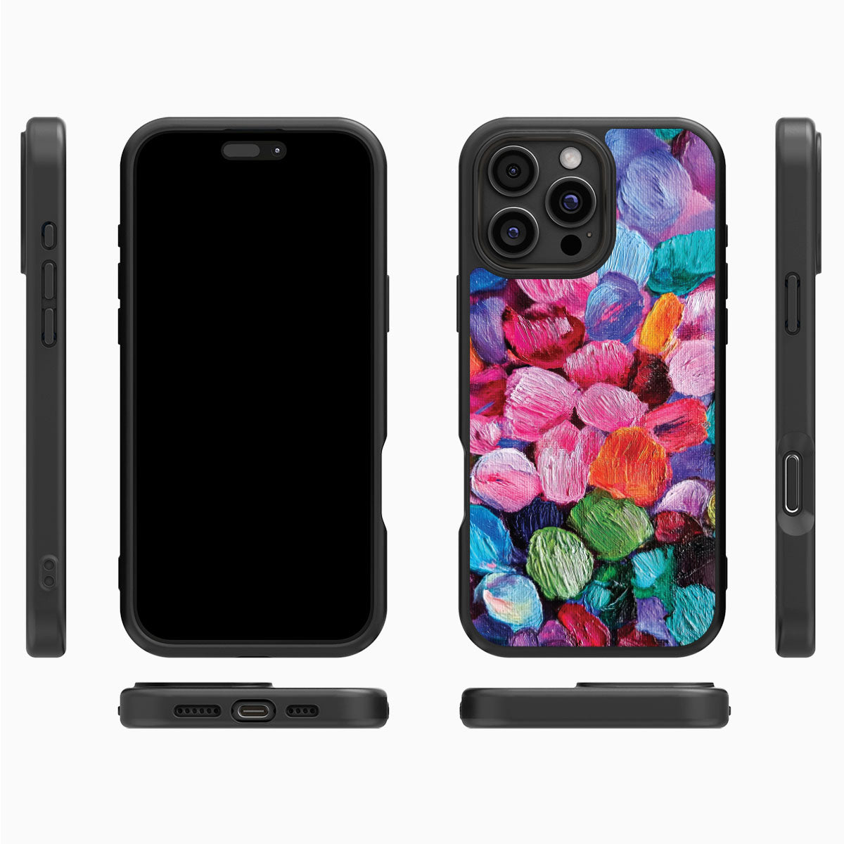 Floral Designer iPhone 16 Pro Max Case – Petal Mosaic | MagSafe