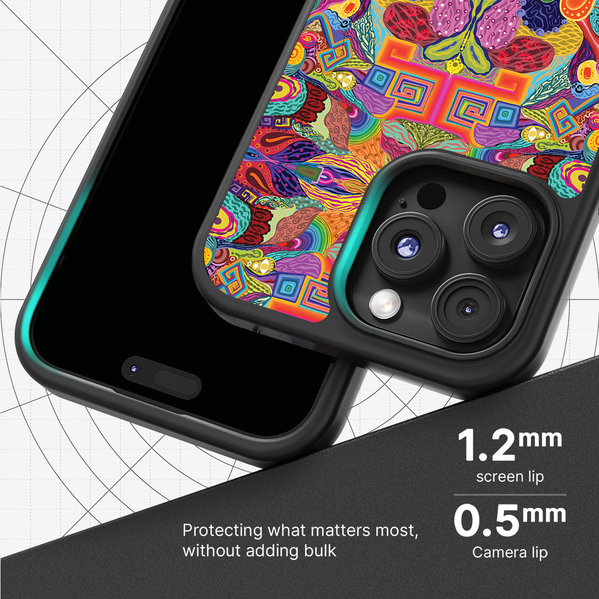 Psychaedellic - iPhone 16 Pro Max Case #case type_core (magsafe), #case type_core (non magsafe)