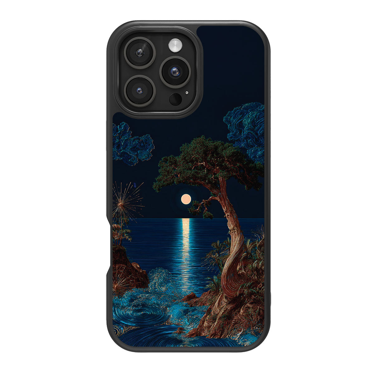 Quiet Moon design back view – iPhone 16 Pro Max case