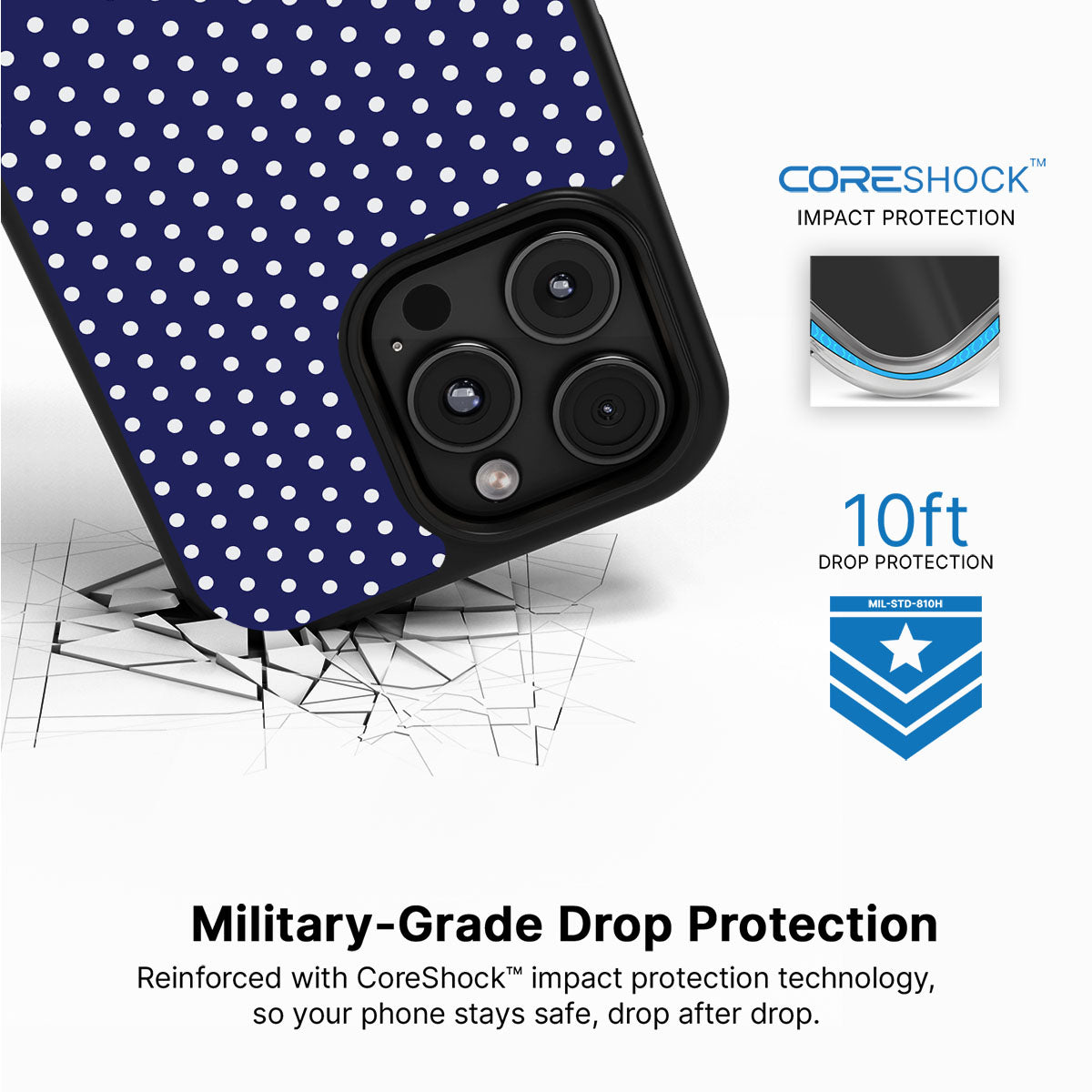 Rainy Sky iPhone 16 Pro Max case with drop protection