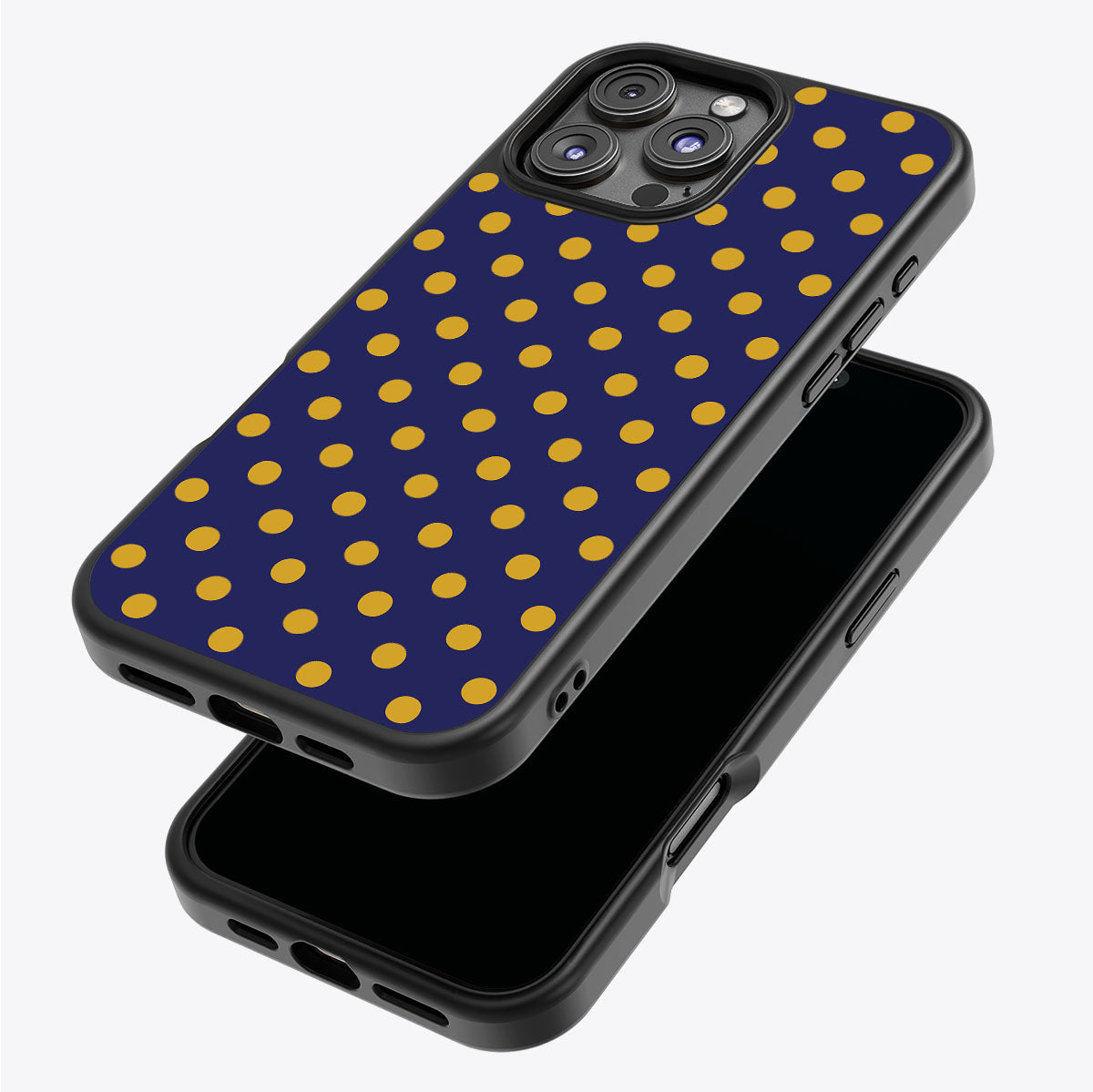 Retro Gold iPhone 16 Pro Max case – back and side view
