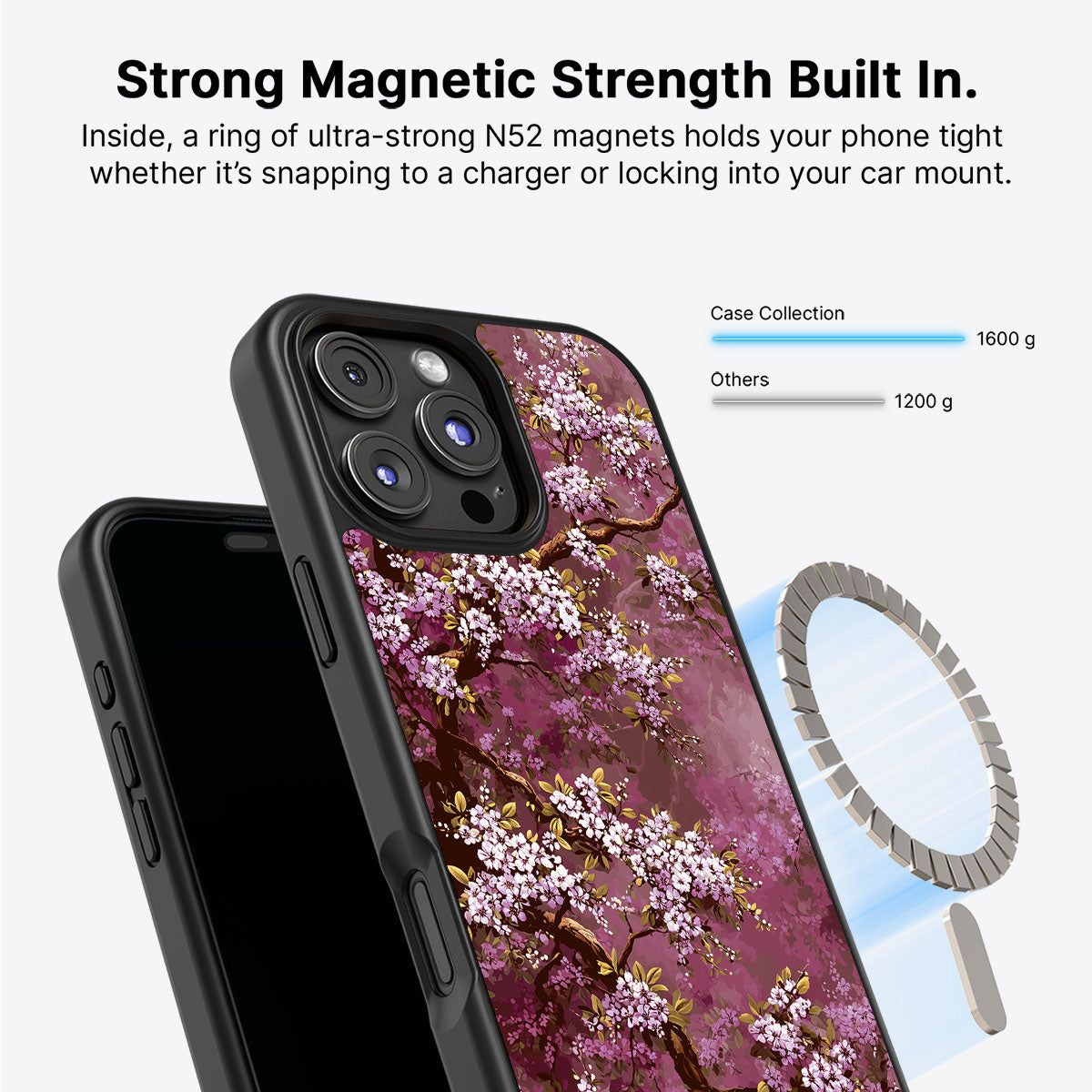 iPhone 16 Pro Max MagSafe case – Rose Whisper design