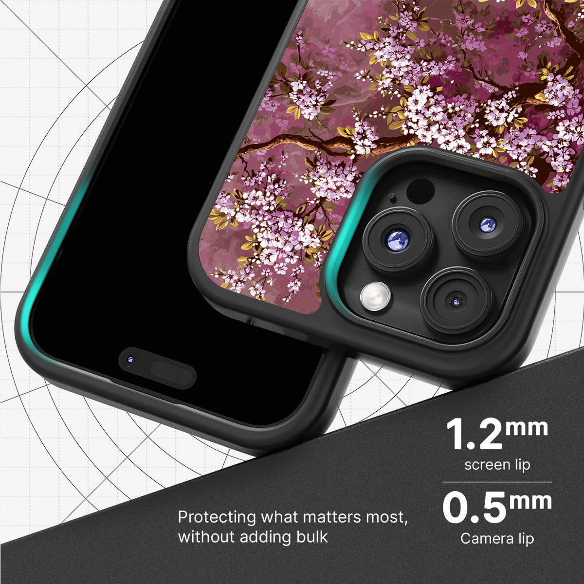 Rose Whisper slim iPhone 16 Pro Max phone case