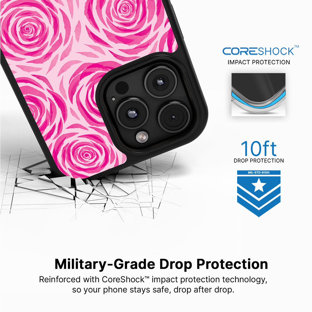 Rosy Reverie - iPhone 16 Pro Max Case #case type_core (magsafe), #case type_core (non magsafe)