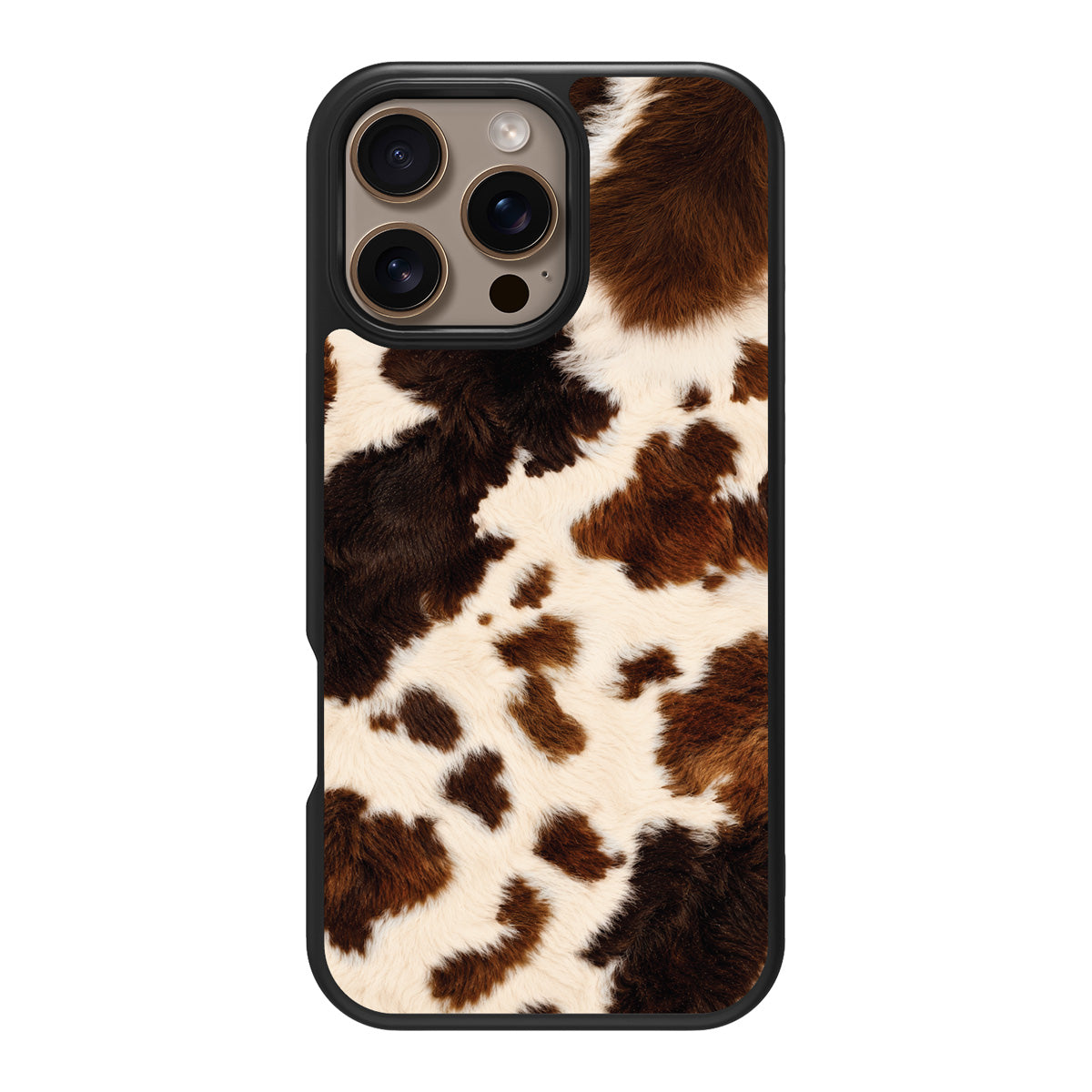 Cowhide Designer iPhone 16 Pro Max Case – Swiss Cow | MagSafe