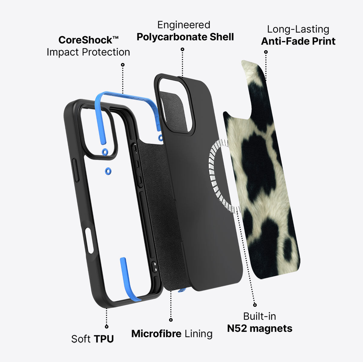 Swiss Cow - iPhone 16 Pro Max Case #case type_core (magsafe)