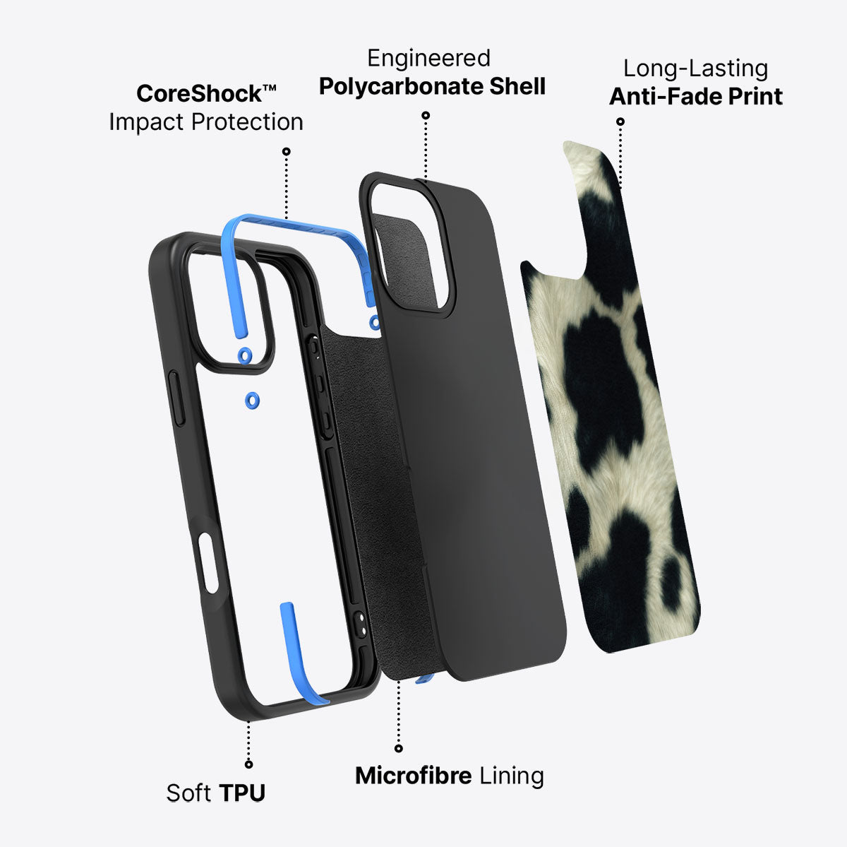 Swiss Cow - iPhone 16 Pro Max Case #case type_core (non magsafe)