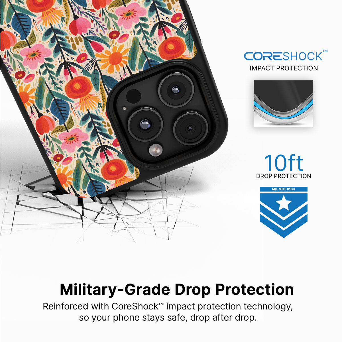 Wild Blossoms - iPhone 16 Pro Max Case #case type_core (magsafe), #case type_core (non magsafe)