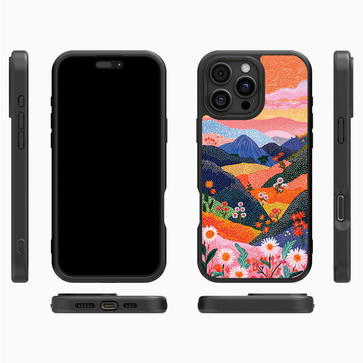 Scenic Designer iPhone 16 Pro Max Case – Wildflower Valley | MagSafe