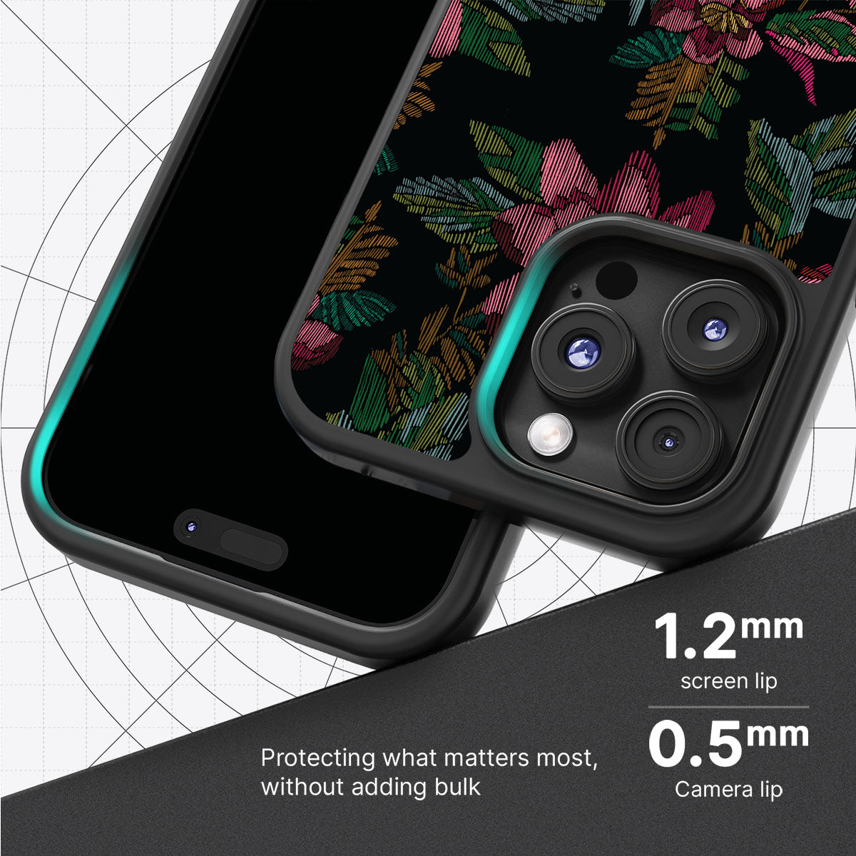 Woven Blooms - iPhone 16 Pro Max Case #case type_core (magsafe), #case type_core (non magsafe)