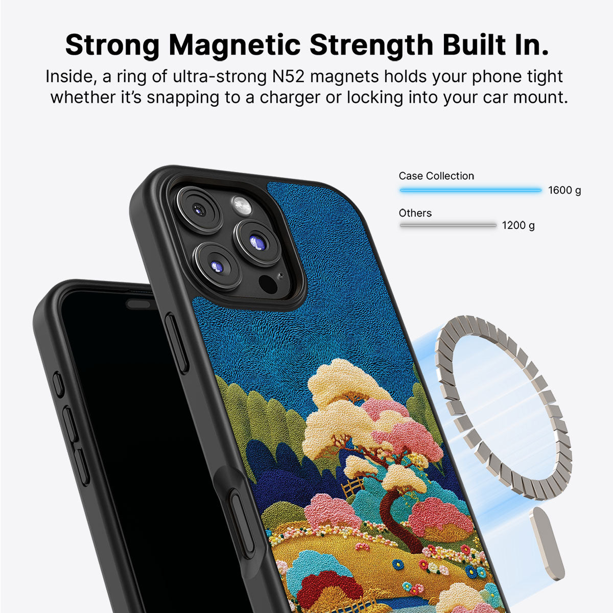 Japanese Art Designer iPhone 16 Pro Max Case – Zen Garden | MagSafe