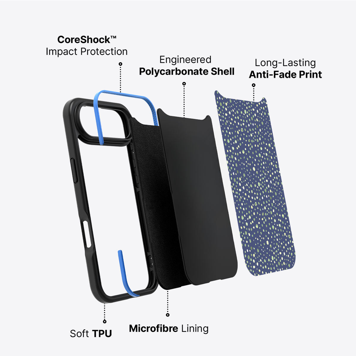 Blue Spring Dew - iPhone 17 Air Case #case type_core (non magsafe)