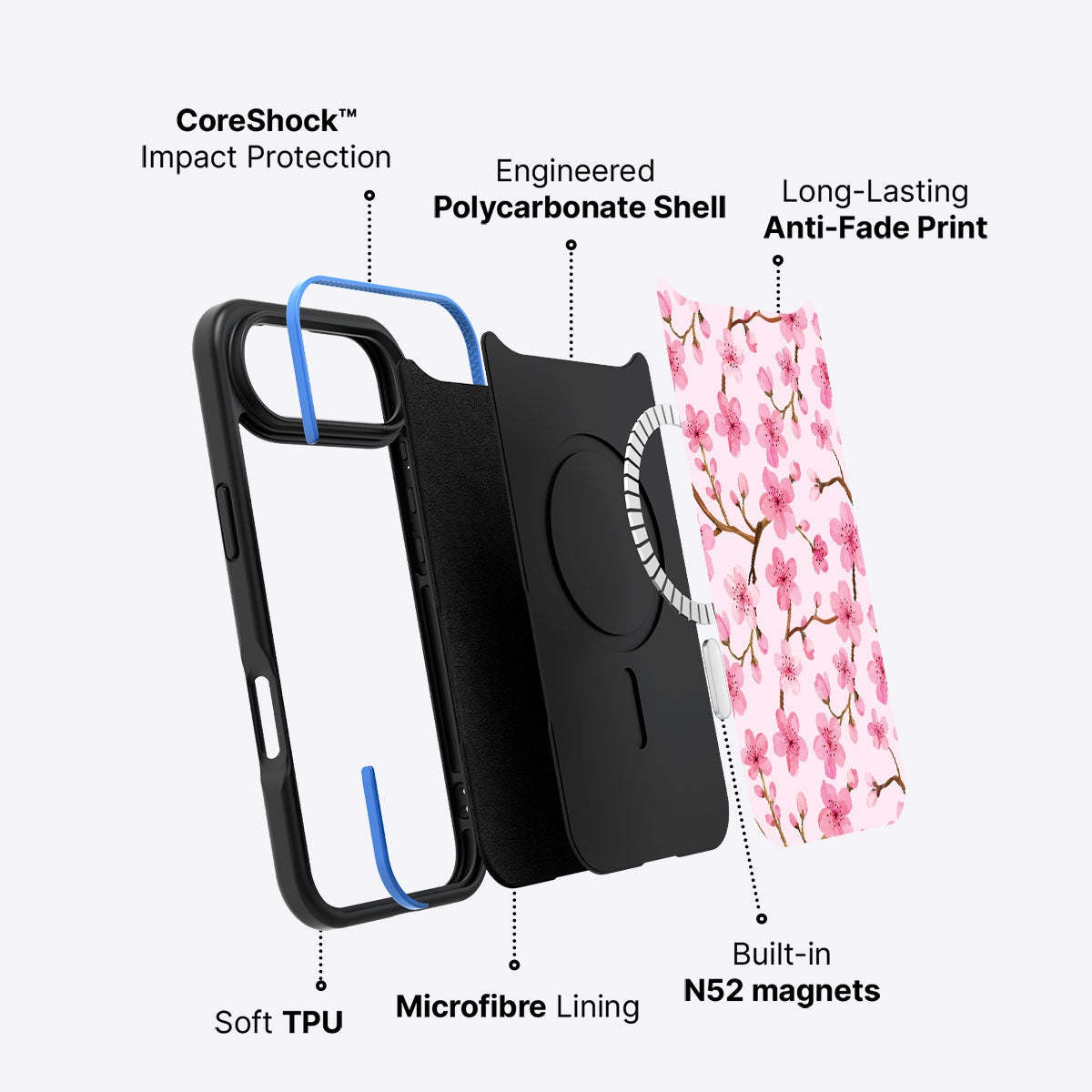 Cherry Blossom - iPhone 17 Air Case #case type_core (magsafe)