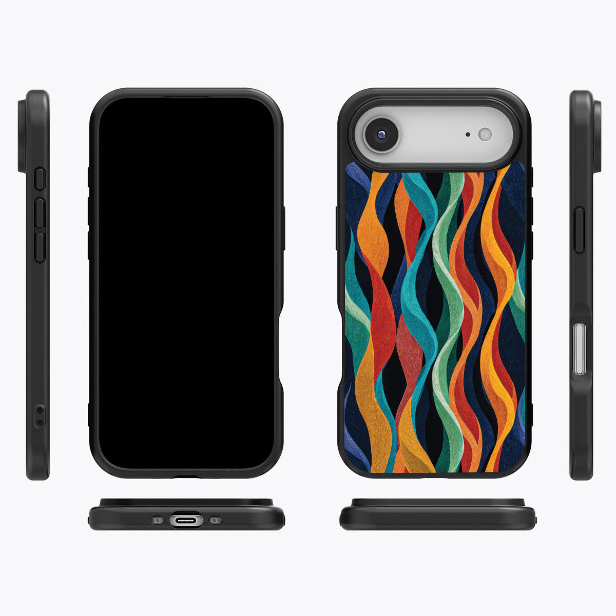 Abstract Designer iPhone Air Case – Coastal Waves | MagSafe
