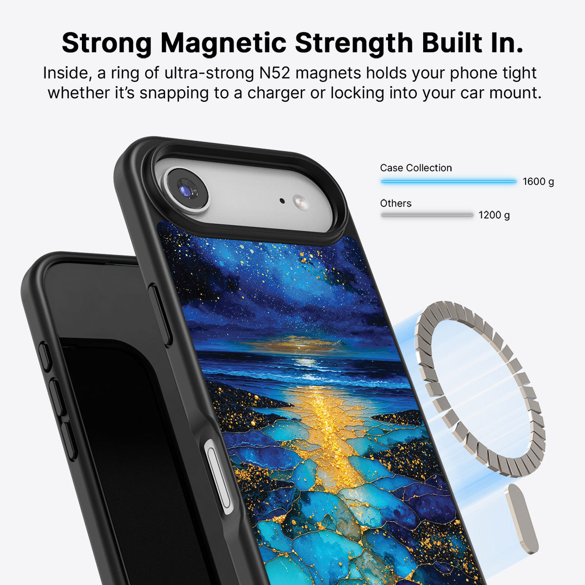 Ocean Designer iPhone Air Case – Cosmic Seascape | MagSafe