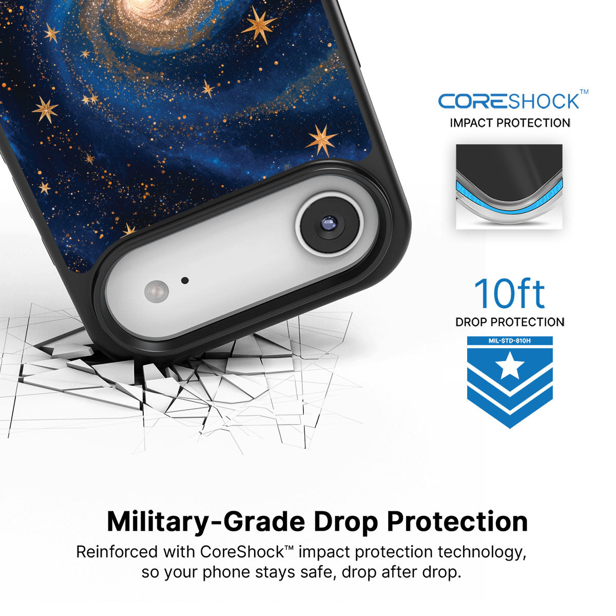 Galaxy Designer iPhone Air Case – Cosmic Tide | MagSafe