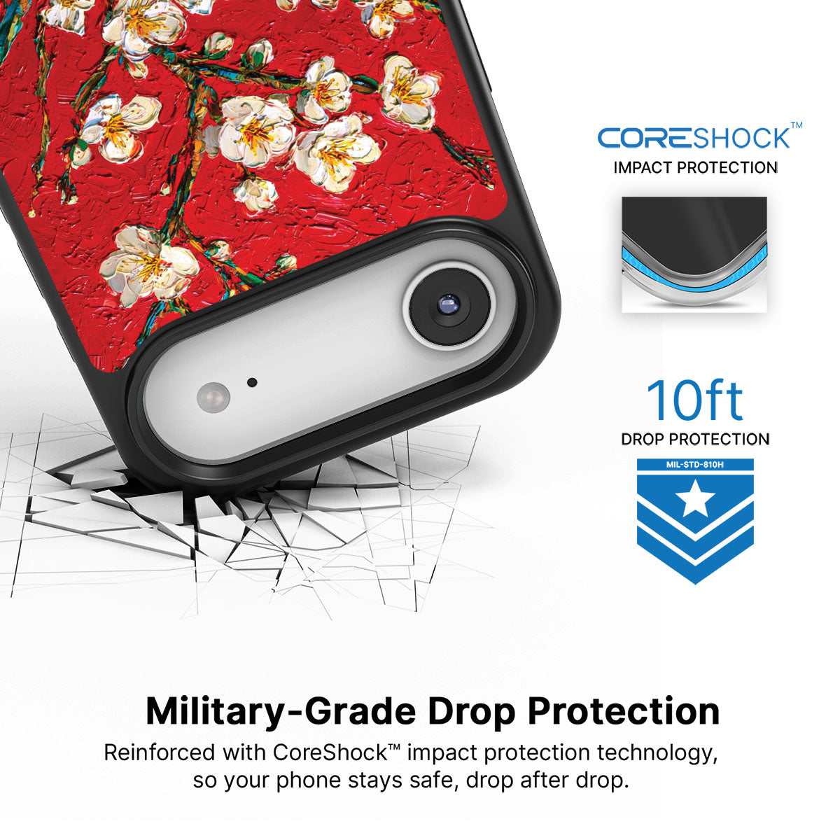 Crimson Blossom - iPhone 17 Air Case #case type_core (magsafe), #case type_core (non magsafe)