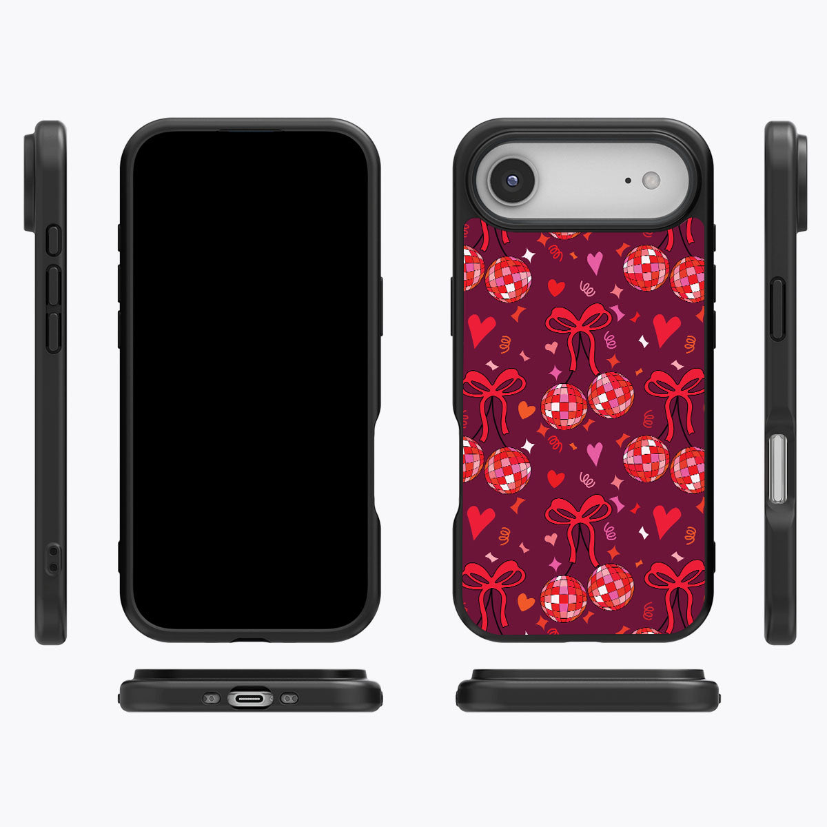 Disco Cherries - iPhone 17 Air Case #case type_core (magsafe), #case type_core (non magsafe)