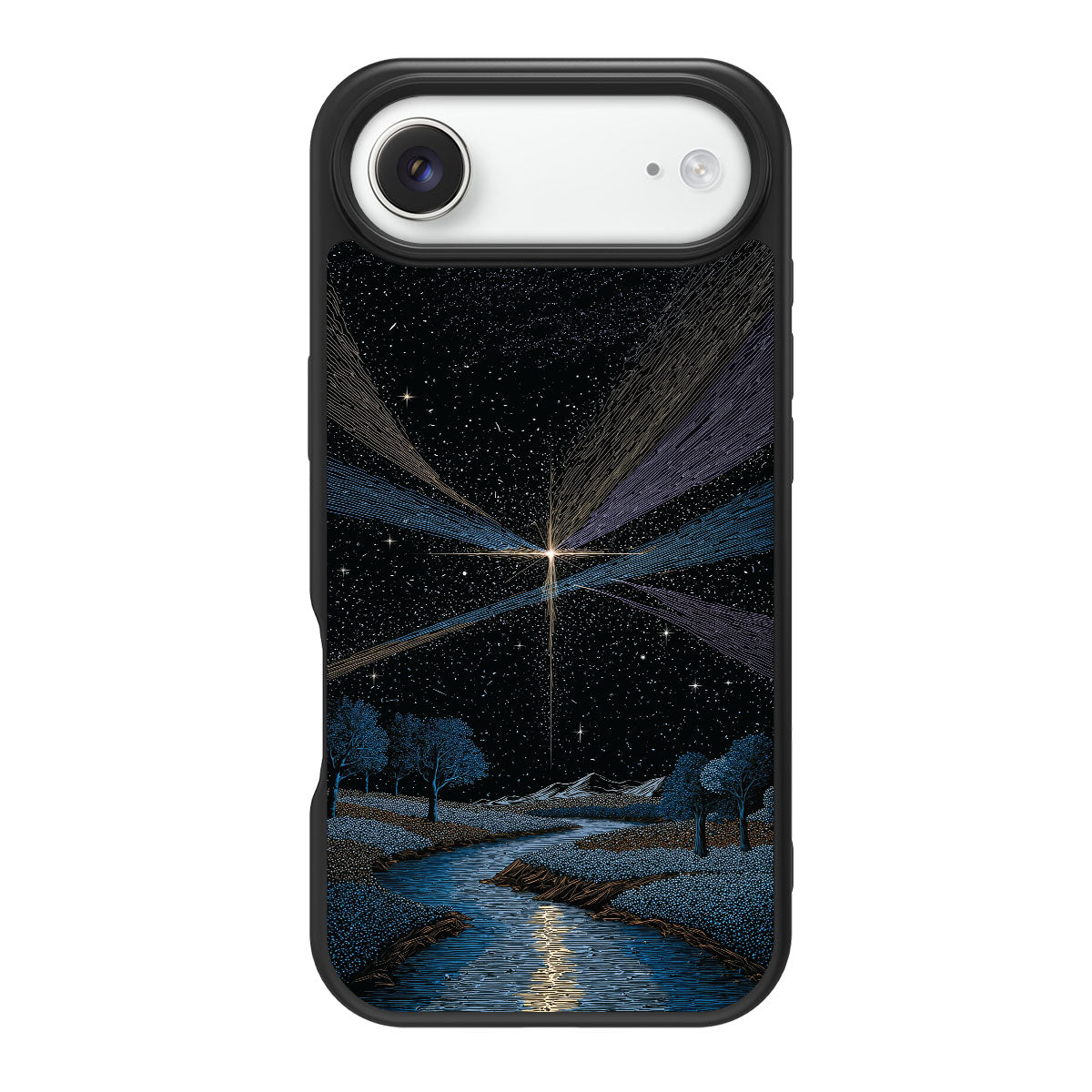 Celestial Designer iPhone Air Case – Falling Star | MagSafe