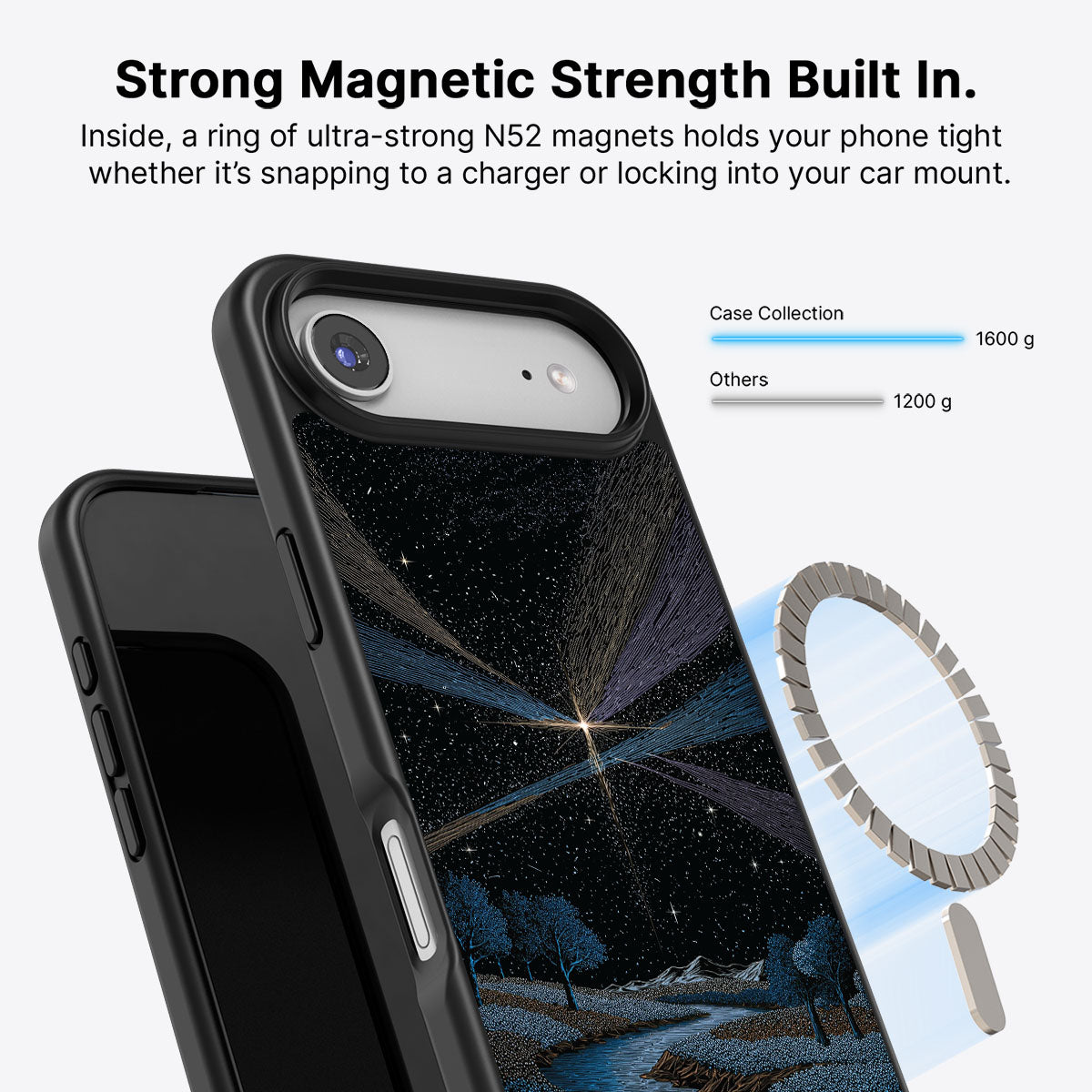 Celestial Designer iPhone Air Case – Falling Star | MagSafe