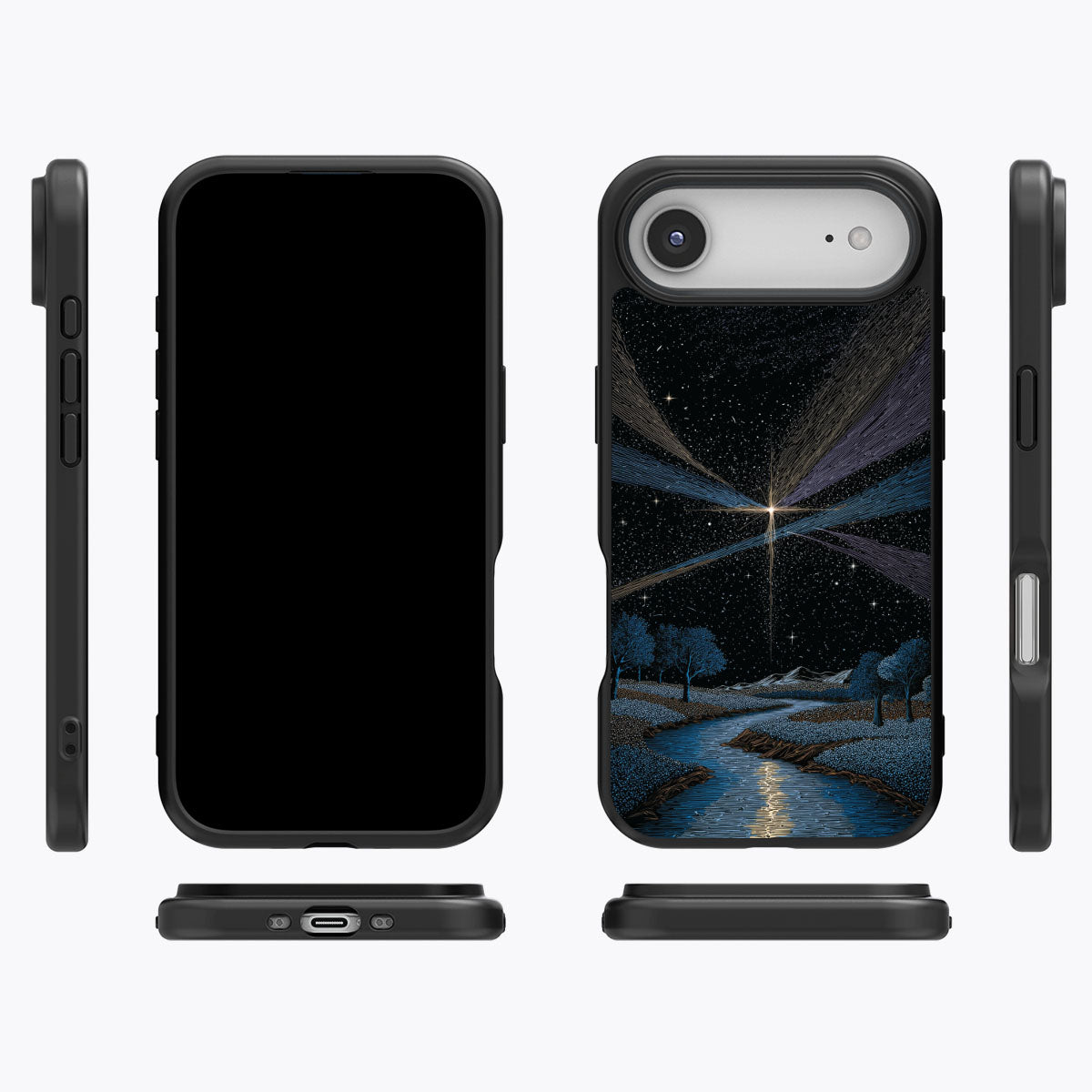 Celestial Designer iPhone Air Case – Falling Star | MagSafe